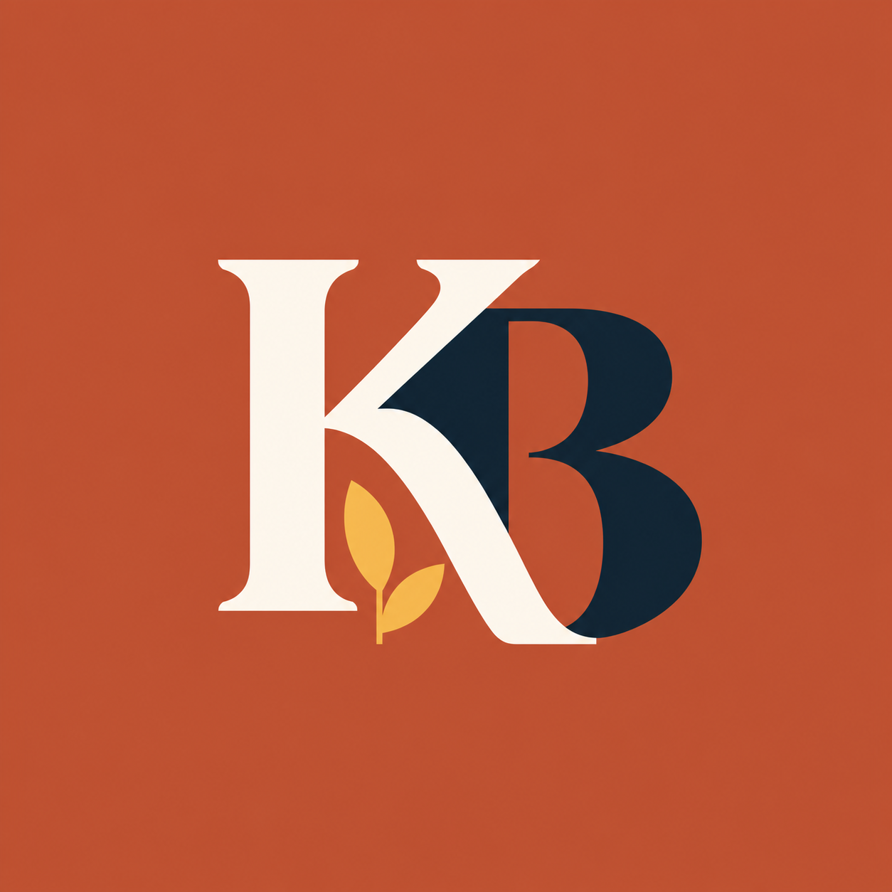 Monograma KB de KPD Booking